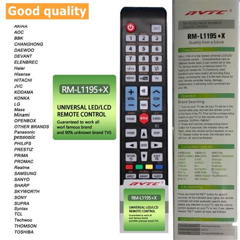 rm-l1195+x code promac|Promac TV Universal Remote Codes & Program Instructions.